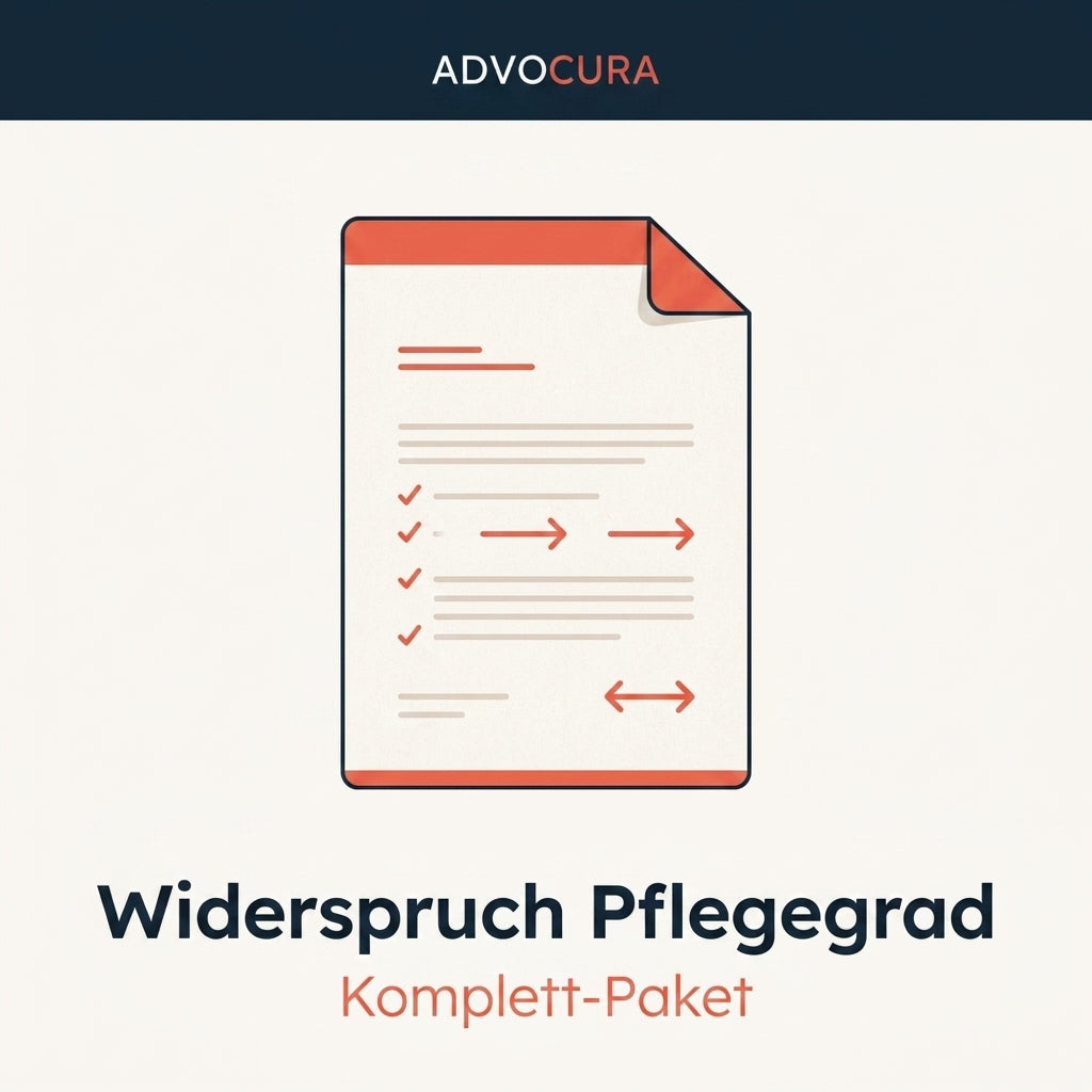 Widerspruch Pflegegrad Komplett-Paket – Online-Kurs von Advocura